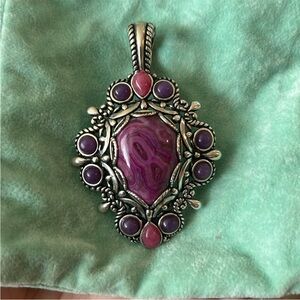 Carolyn pollack stone necklace pendant